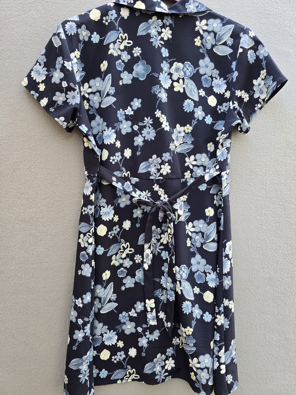 Vintage All That Jazz Navy Floral Button-Front Dress 11/12 - Picture 3 of 11